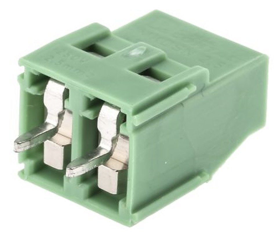 Phoenix Contact MKDSN 2.5/2-5.08 Series Straight PCB Terminal Block, 2 Contact(s), 5.08 mm Pitch, 1 Row