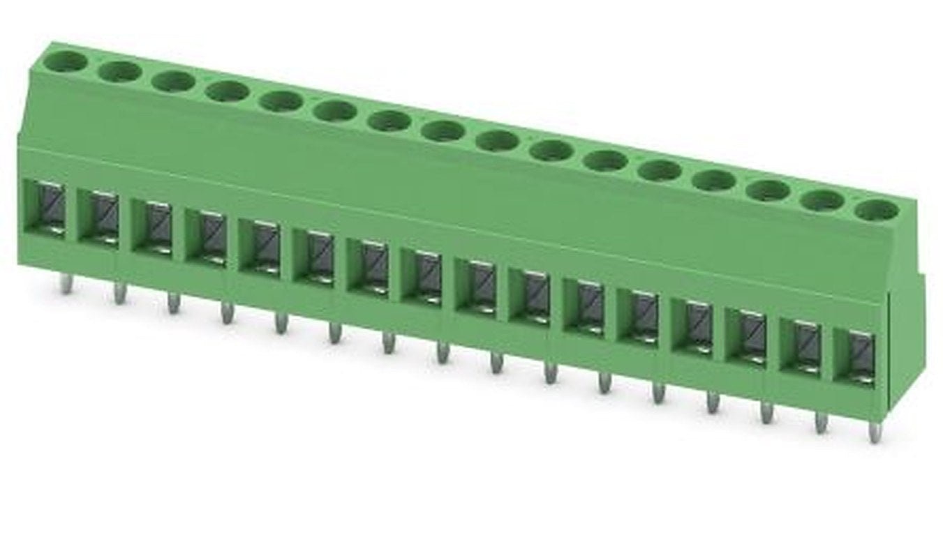Phoenix Contact MKDS 3/16-5.08 Series Horizontal PCB Terminal Block, 16 Contact(s), 5.08 mm Pitch, 1 Row