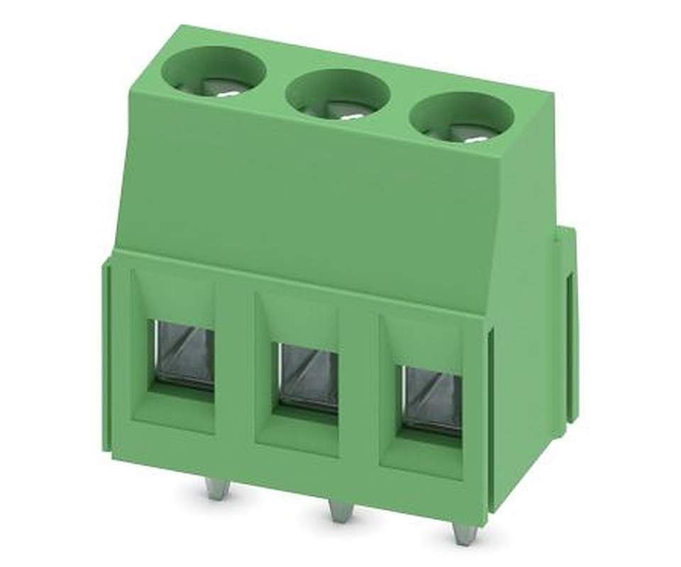 Phoenix Contact MKDSN 2.5/3 Series Straight PCB Terminal Block, 3 Contact(s), 5 mm Pitch, 1 Row