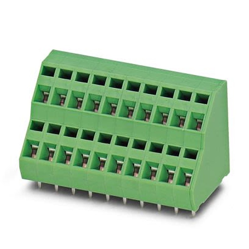Phoenix Contact ZFKKDSA 1 Series PCB Terminal Block, 8-Contact, 5.08 mm Pitch, Wave Soldering Mount, 2 Row