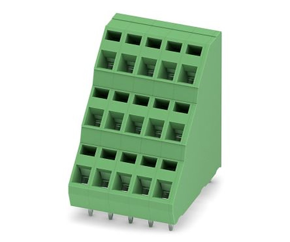 Phoenix Contact ZFK3DSA 1.5-5.08- 5 Series PCB Terminal Block, 5 Contact(s), 5.08 mm Pitch, 3 Row