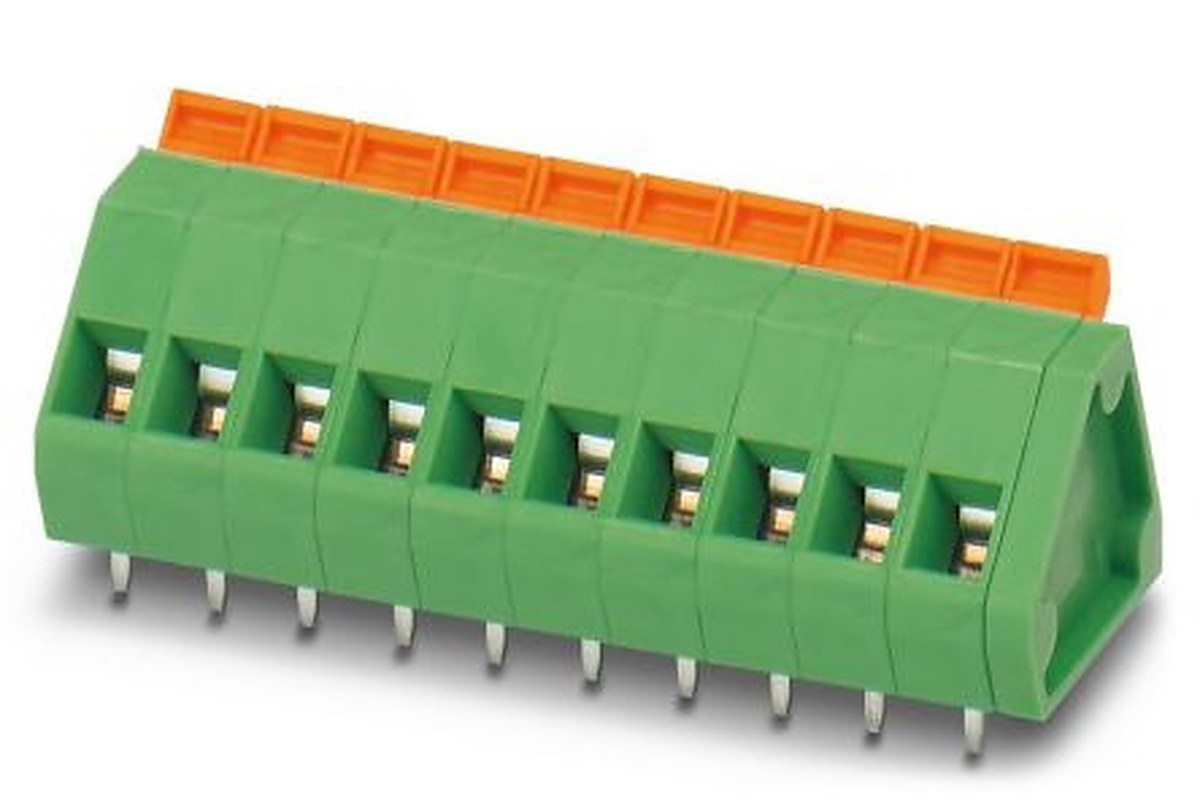 Phoenix Contact ZFKDSA 1.5-W-5.08-10 Series PCB Terminal Block, 10 Contact(s), 5.08 mm Pitch, 1 Row