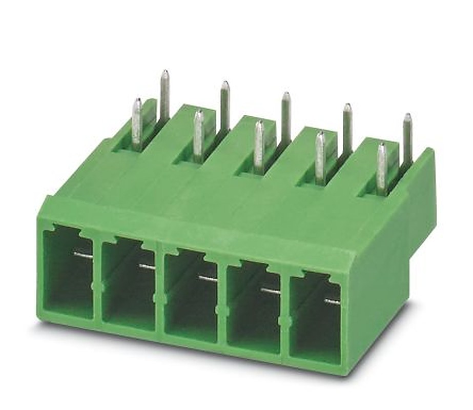 Phoenix Contact PC 4/6-GU-7.62 Series Pluggable Terminal Block, 6-Contact, 7.62 mm Pitch, 1 Row, 1892042