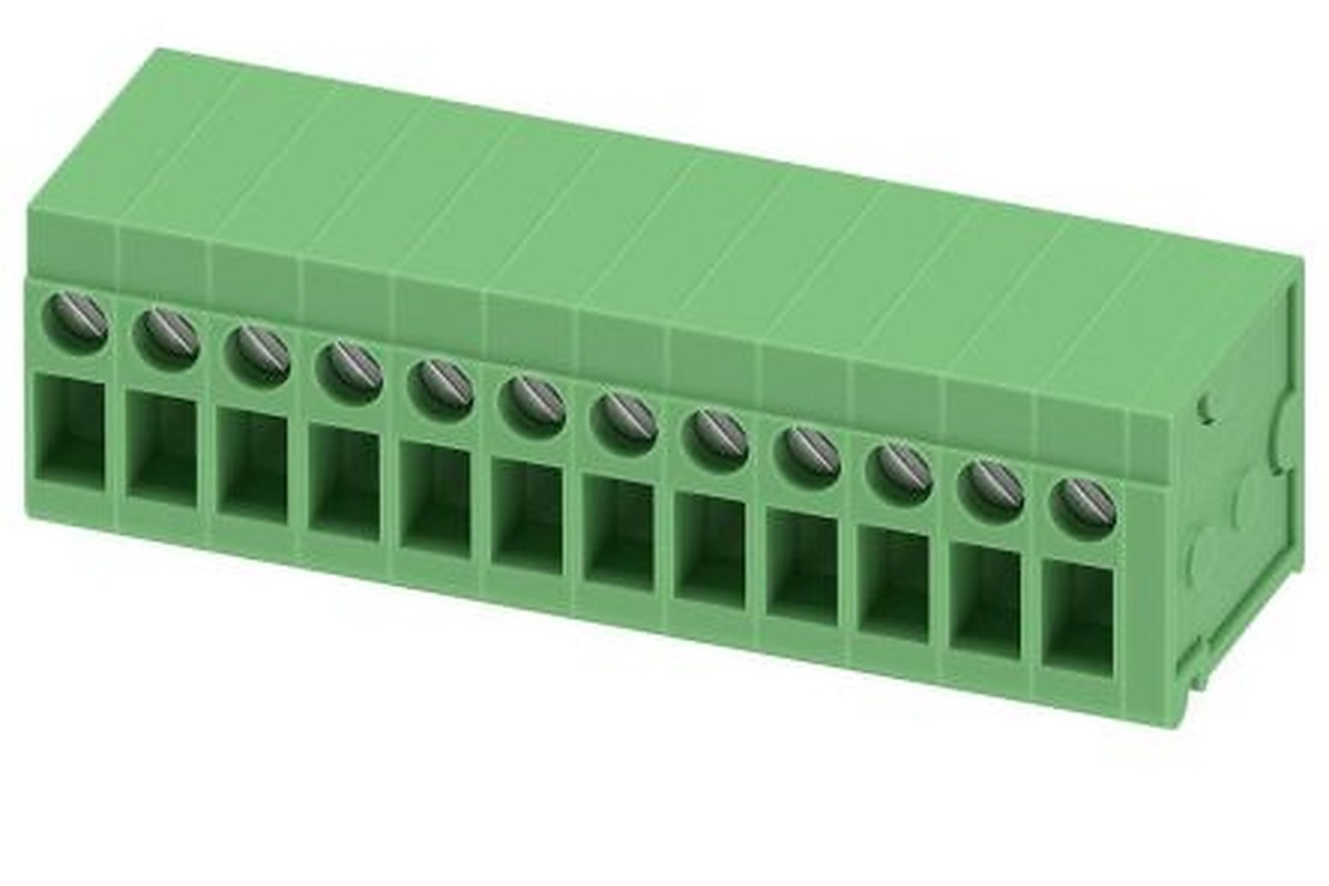 Phoenix Contact FRONT 2.5-H/SA 5/12 Series Horizontal PCB Terminal Block, 12 Contact(s), 5 mm Pitch, 1 Row