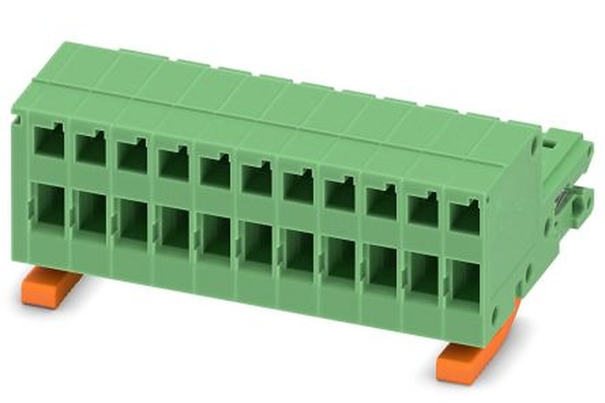 Phoenix Contact ZEC 1.0/11-ST-3.5 C1 R1.11 Series PCB Terminal Block, 11-Contact, 3.5 mm Pitch, 1 Row, 1893779
