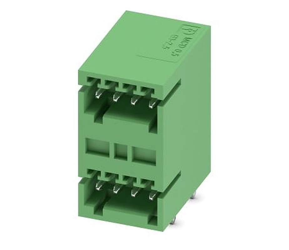Phoenix Contact MCD 0.5/ 4-G1-2.5 Series Pluggable Terminal Block, 4-Contact, 2.5 mm Pitch, 2 Row, 1894820