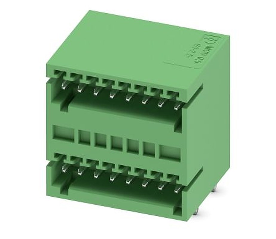 Phoenix Contact MCD 0.5/ 8-G1-2.5 Series Pluggable Terminal Block, 8-Contact, 2.5 mm Pitch, 2 Row, 1894862