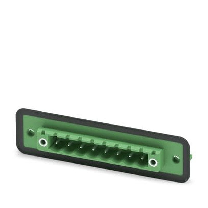 Phoenix Contact DFK-MSTBA Series Straight Wave Soldering Mount Panel Feed Through Terminal Plug, 8 Contact(s), 5.08 mm