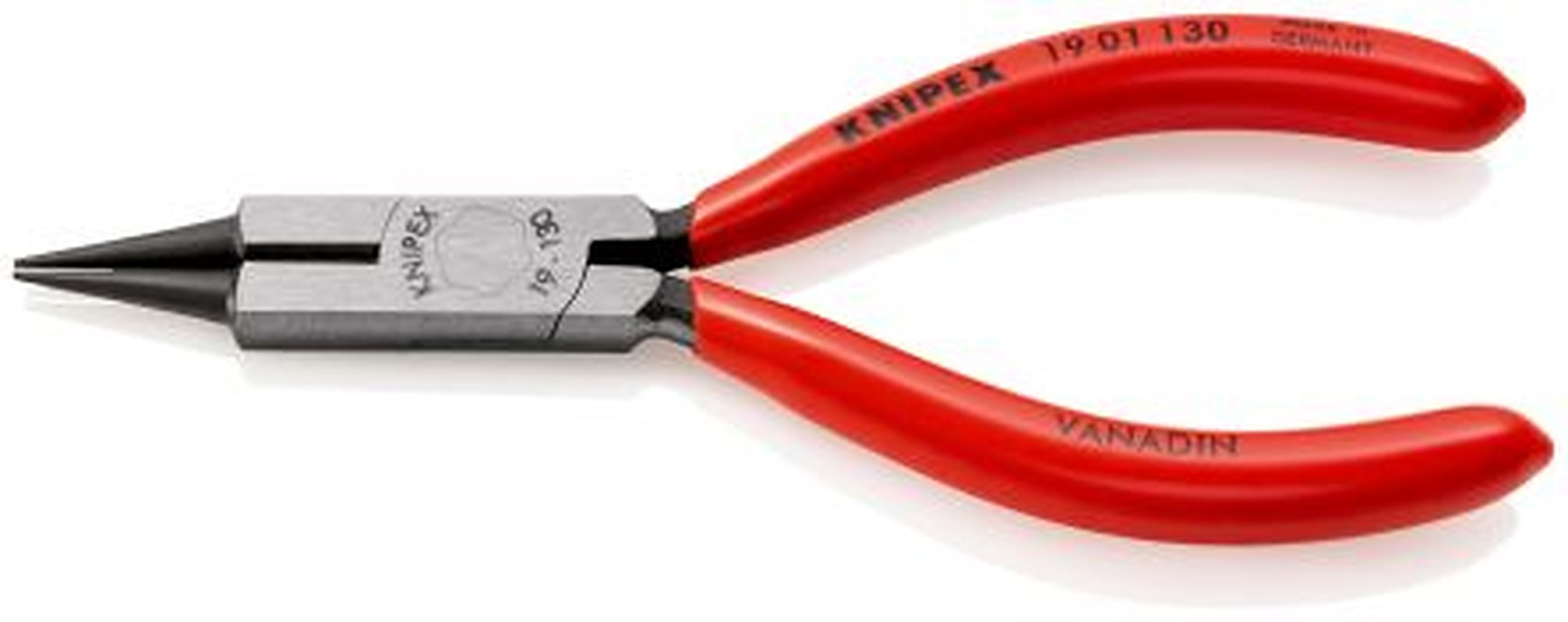 Knipex 19 01 130 1-Piece Round Nose Plier Round, 130 mm Overall, 32mm Jaw
