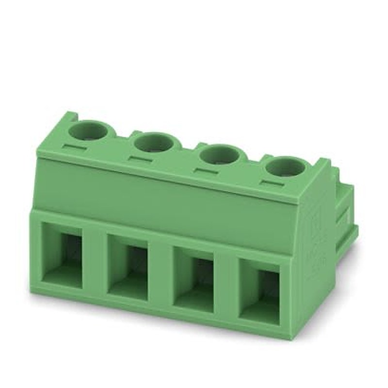 Phoenix Contact ZEC Series PCB Terminal Block, 4-Contact, 5.08 mm Pitch, Plug-in, 1 Row Solder
