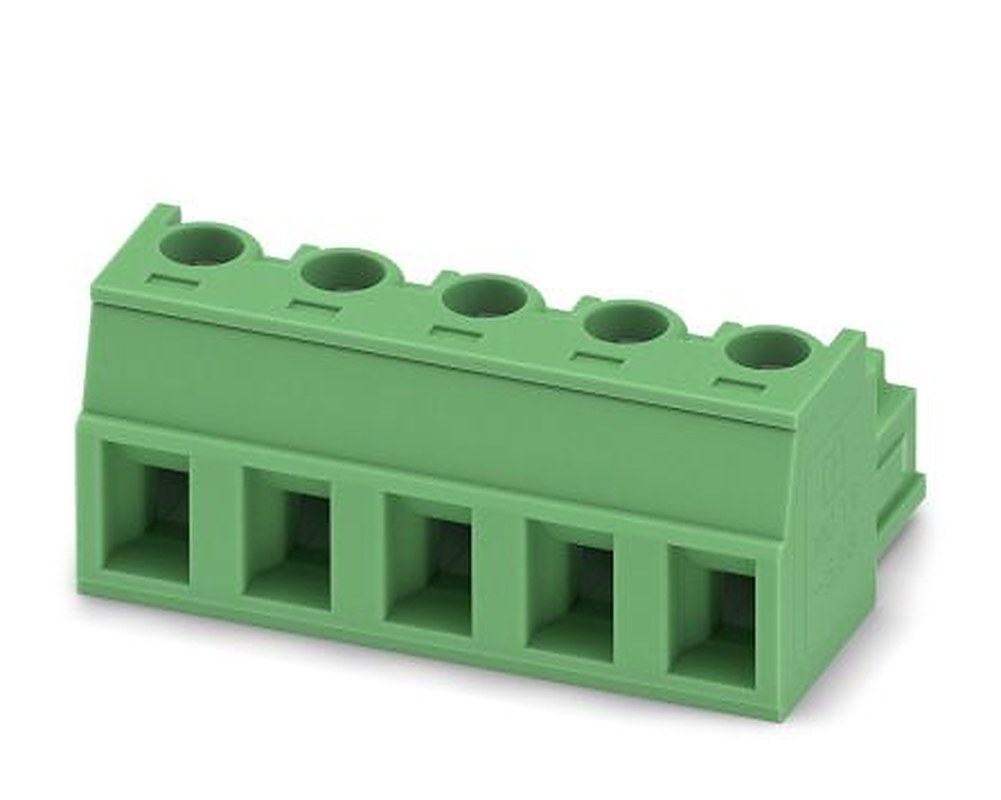 Phoenix Contact MC 1.5/5-ST1-5.08 Series Pluggable Terminal Block, 5-Contact, 5.08 mm Pitch, 1 Row, 1900808
