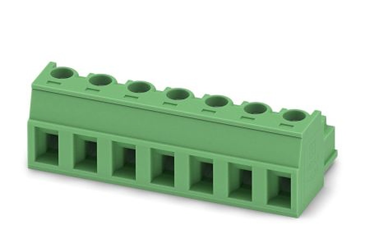 Phoenix Contact MC 1.5/7-ST1-5.08 Series Pluggable Terminal Block, 7-Contact, 5.08 mm Pitch, 1 Row, 1900824