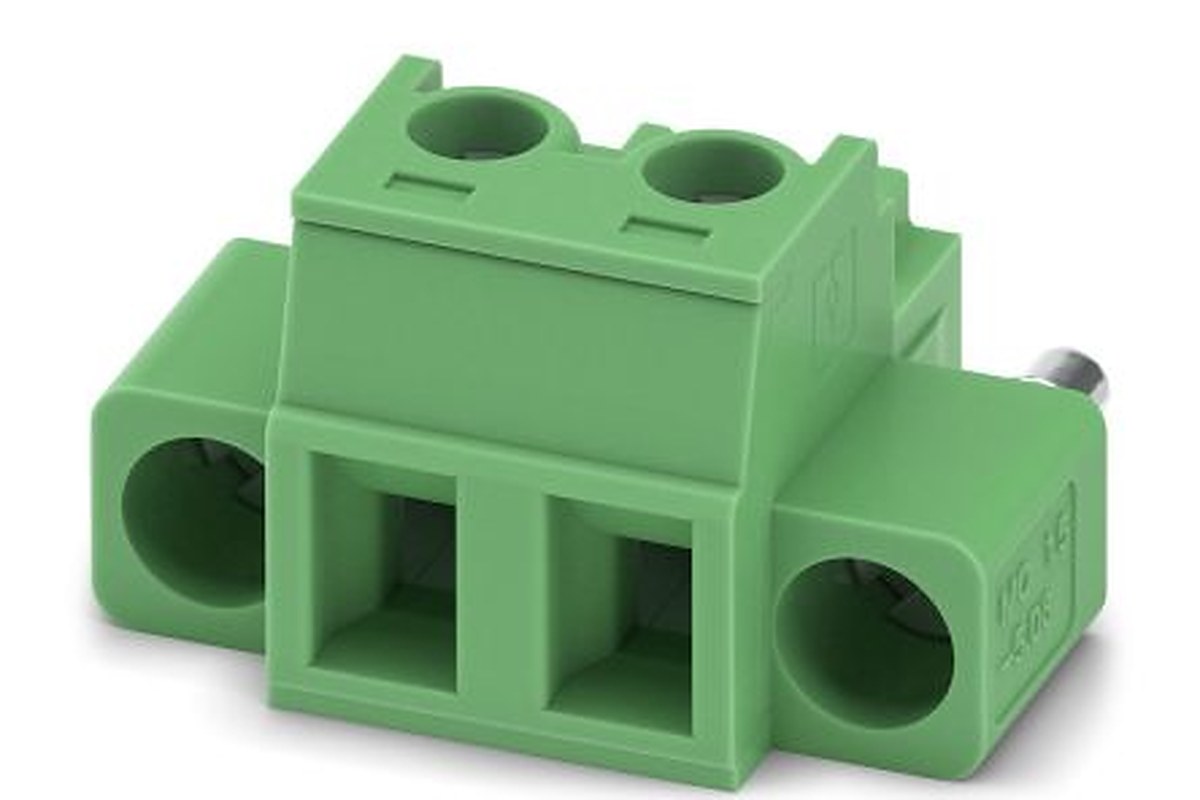 Phoenix Contact MC 1.5/2-ST1F-5.08 Series Pluggable Terminal Block, 2-Contact, 5.08 mm Pitch, 1 Row, 1900882