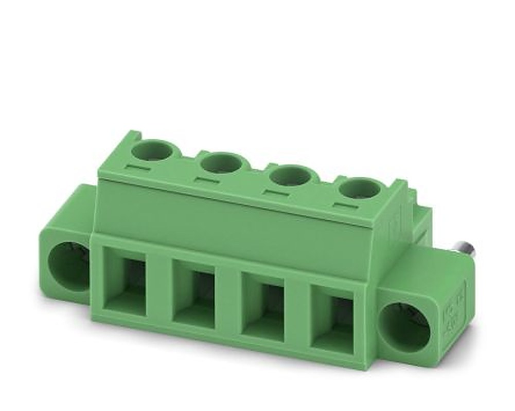Phoenix Contact MC 1.5/4-ST1F-5.08 Series Pluggable Terminal Block, 4-Contact, 5.08 mm Pitch, 1 Row, 1900905