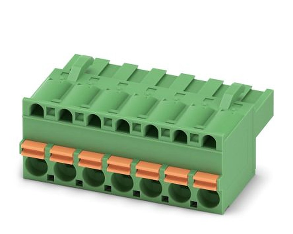 Phoenix Contact FKCT 2.5/7-ST-5.08 Series Pluggable Terminal Block, 7-Contact, 5.08 mm Pitch, 1 Row, 1902165