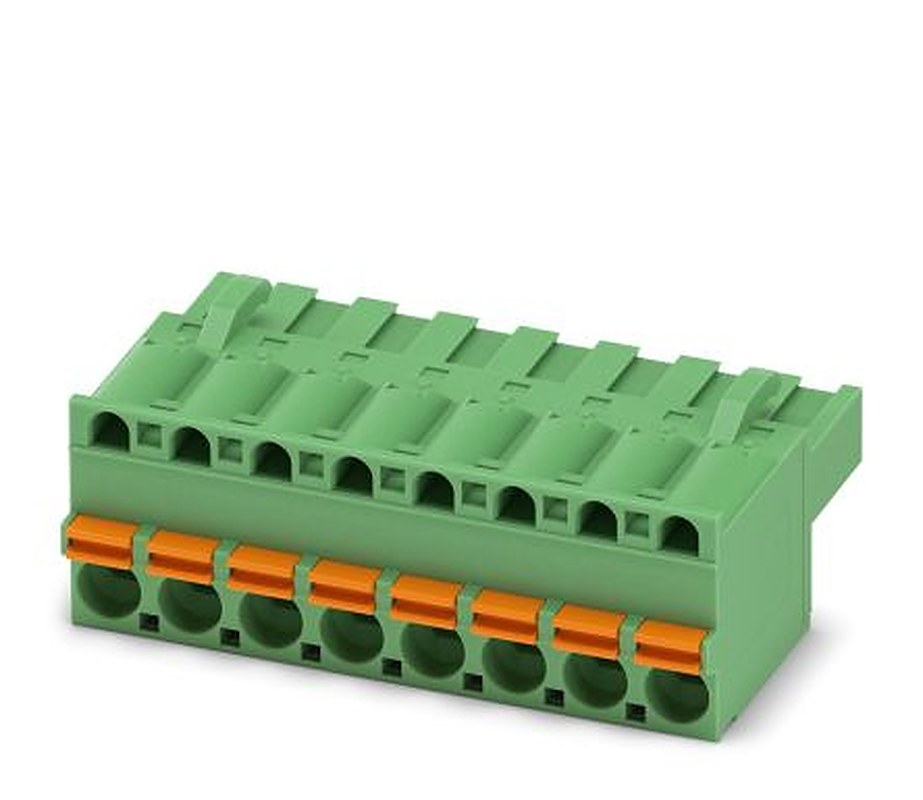 Phoenix Contact FKCT 2.5/8-ST-5.08 Series Pluggable Terminal Block, 8-Contact, 5.08 mm Pitch, 1 Row