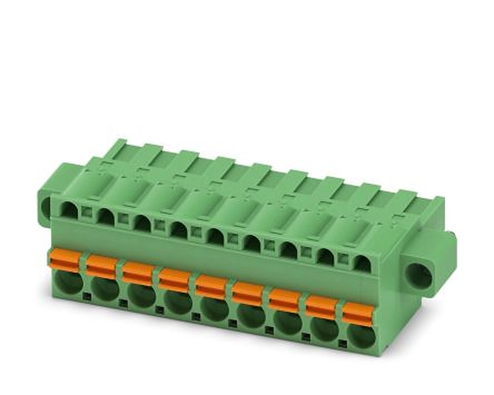 Phoenix Contact FKCT 2.5/9-STF-5.08 Series Pluggable Terminal Block, 9-Contact, 5.08 mm Pitch, 1 Row, 1902372