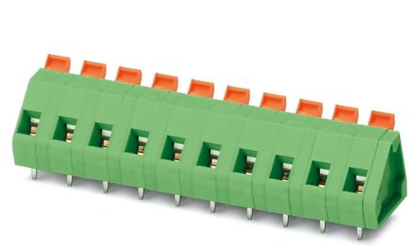 Phoenix Contact ZFKDSA 1.5-W-7.62- 2 Series 45° PCB Terminal Block, 2 Contact(s), 7.62 mm Pitch, 1 Row