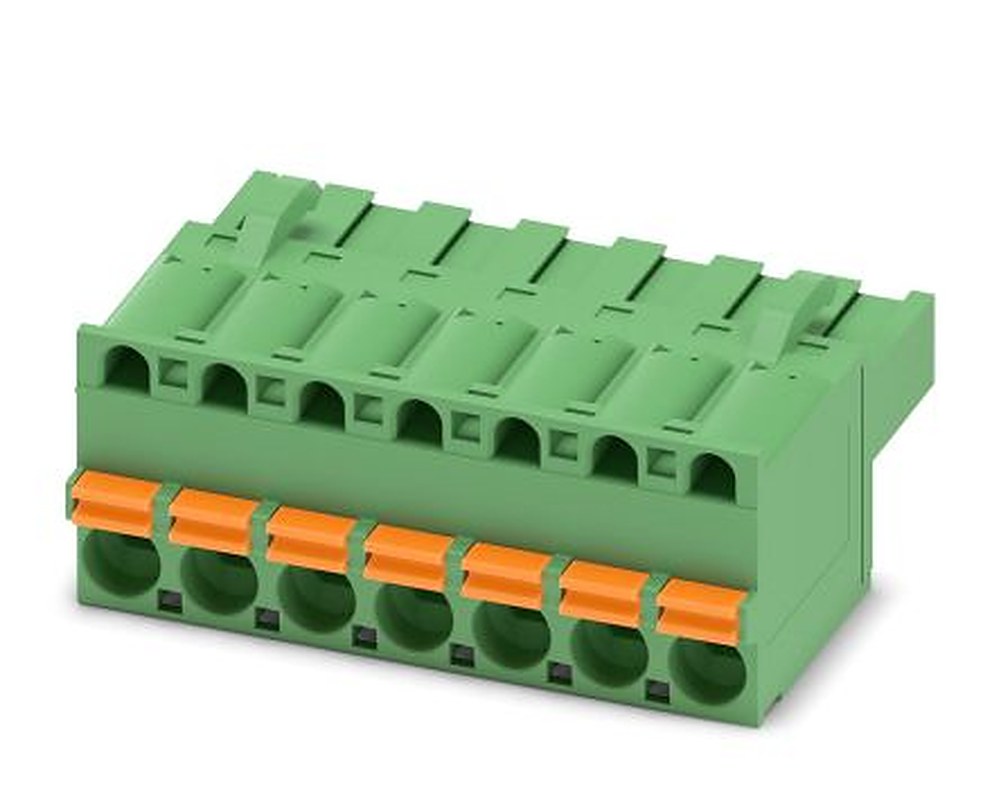 Phoenix Contact FKCT 2.5/7-ST Series Pluggable Terminal Block, 7-Contact, 5 mm Pitch, 1 Row, 1909265