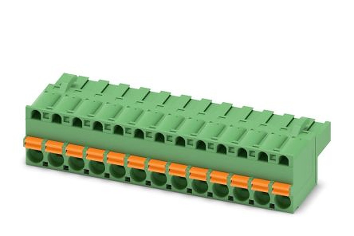 Phoenix Contact FKCT 2.5/13-ST Series Pluggable Terminal Block, 13-Contact, 5 mm Pitch, 1 Row, 1909320