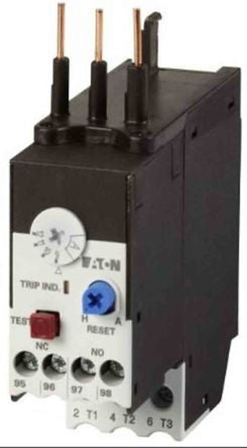 Eaton, ZBT Overload Relay 1 NO/1 NC, 1.6A, 2.4 A F.L.C, 2.4A Contact Rating, 1 kW, 690V ac 1P