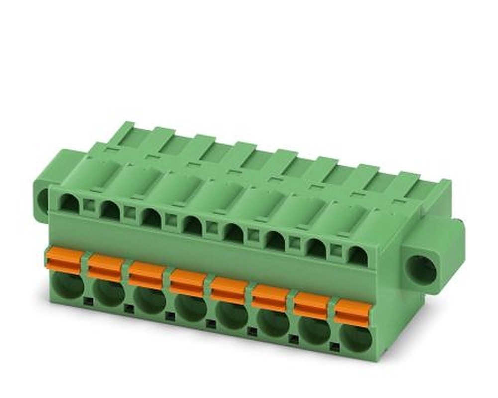 Phoenix Contact FKCT 2.5/8-STF Series Pluggable Terminal Block, 8-Contact, 5 mm Pitch, 1 Row, 1909469