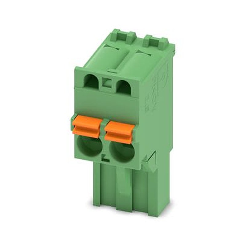 Phoenix Contact 5/..-ST, FKCVR 2 Series Pluggable Terminal Block, 2-Contact, 5 mm Pitch, 1 Row, 1909715