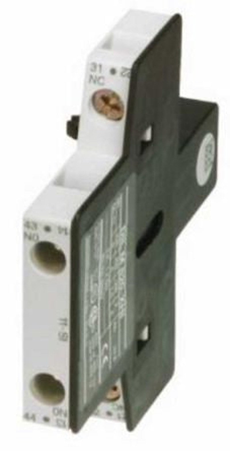 Eaton Auxiliary Contact, 2 Contact, 1 NO/1 NC, XHI, Side, 4 A, 230V ac, 190974 DILMT95-XHI11-SR