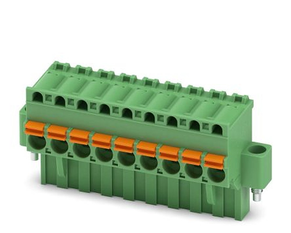 Phoenix Contact FKCVR 2.5/9-STF Series Pluggable Terminal Block, 9-Contact, 5 mm Pitch, 1 Row, 1909951