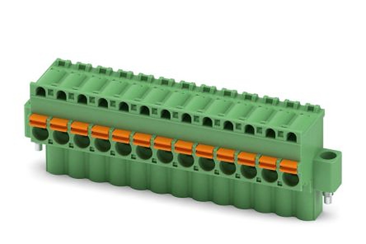 Phoenix Contact FKCVW 2.5/13-STF Series Pluggable Terminal Block, 13-Contact, 5 mm Pitch, 1 Row, 1910319