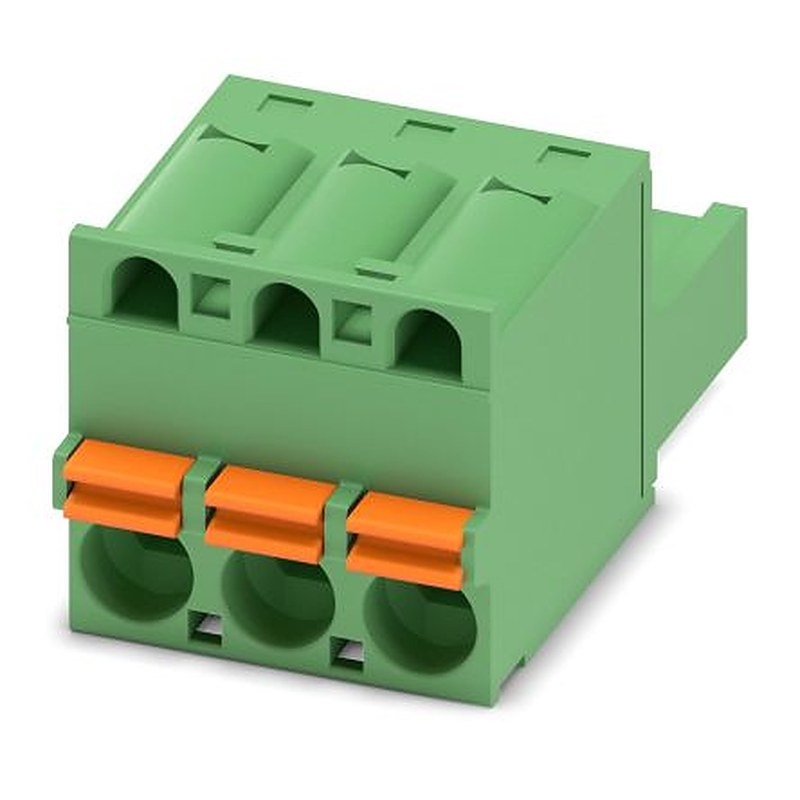 Phoenix Contact COMBICON FKC Series Pluggable Terminal Block, 3-Contact, 5 mm Pitch, 1 Row, 1910364