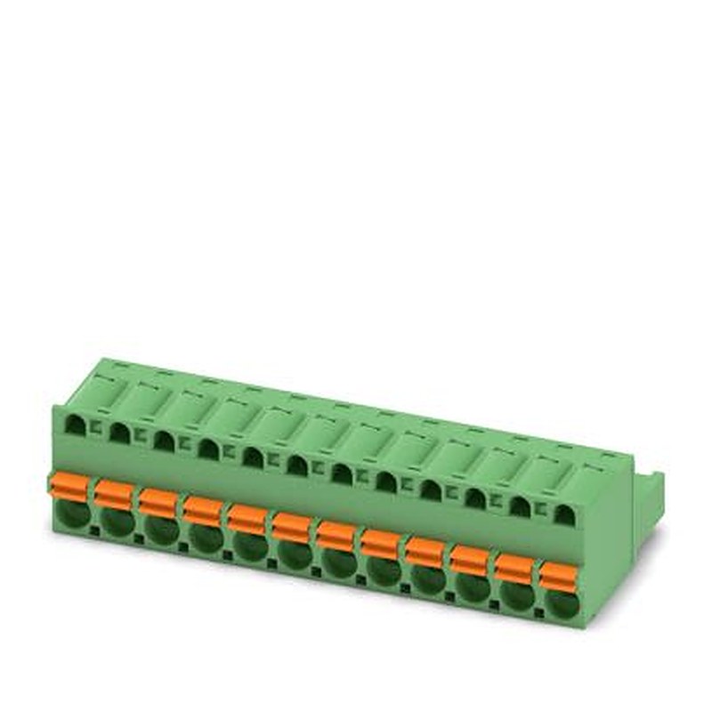 Phoenix Contact FKC 2 Series PCB Terminal Block, 12-Contact, 5 mm Pitch, Push-in, 1 Row Socket