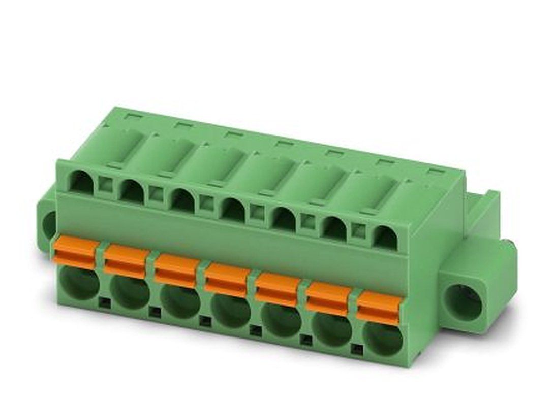 Phoenix Contact FKC 2.5/ 7-STF Series Pluggable Terminal Block, 7-Contact, 5 mm Pitch, 1 Row, 1910571