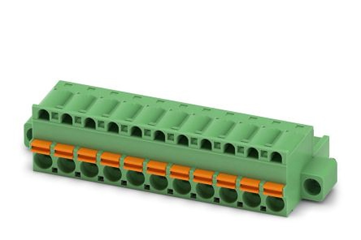 Phoenix Contact FKC 2.5/11-STF Series Pluggable Terminal Block, 11-Contact, 5 mm Pitch, 1 Row, 1910610