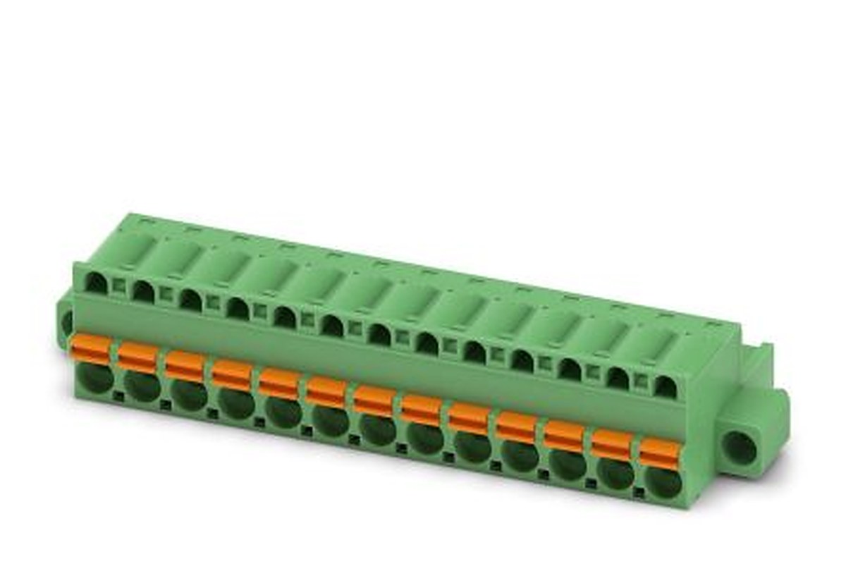 Phoenix Contact FKC 2.5/13-STF Series Pluggable Terminal Block, 13-Contact, 5 mm Pitch, 1 Row, 1910636