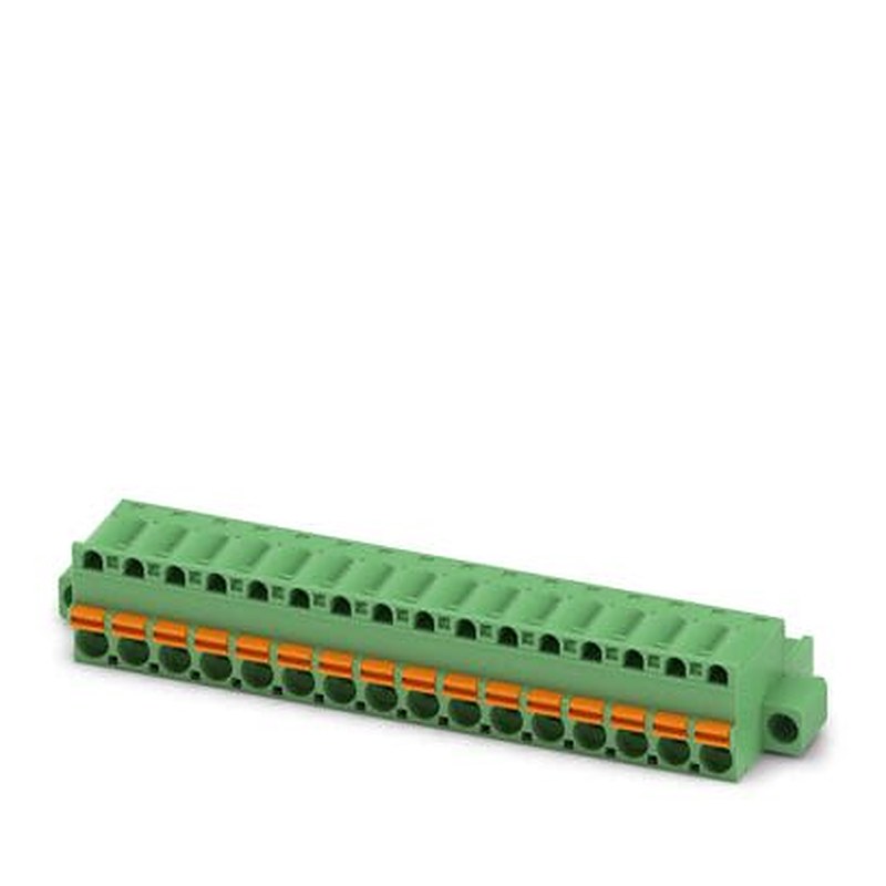Phoenix Contact FKC Series PCB Connector, 16-Contact, 5 mm Pitch, Push-in, 1 Row Push-in Spring