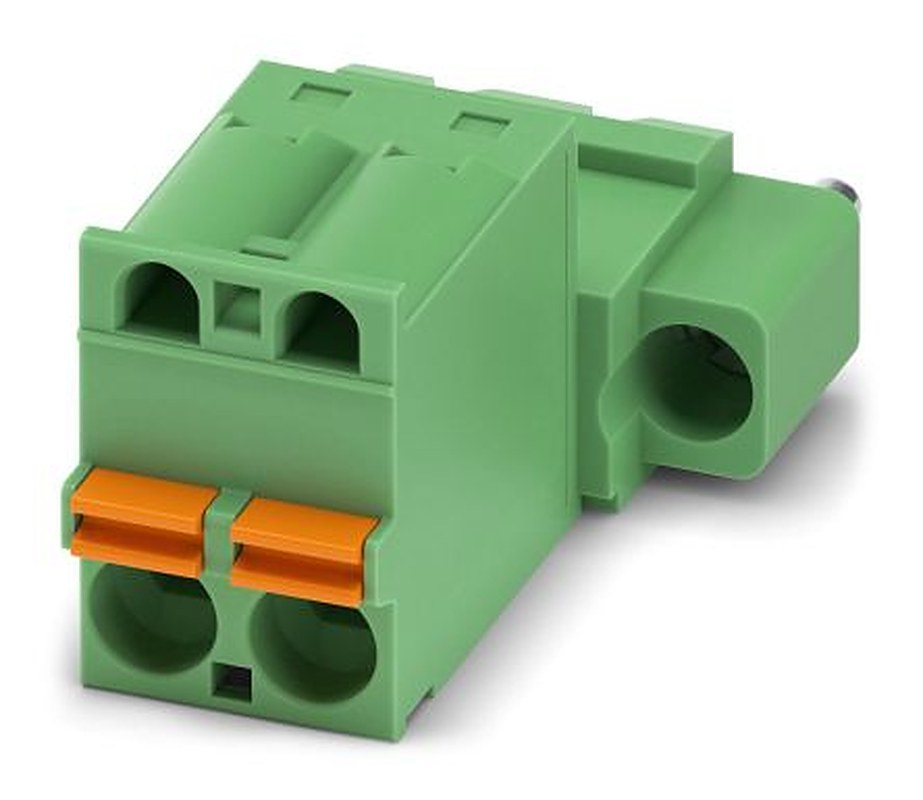 Phoenix Contact FKIC 2.5/2-STF Series Pluggable Terminal Block, 2-Contact, 5 mm Pitch, 1 Row, 1910827