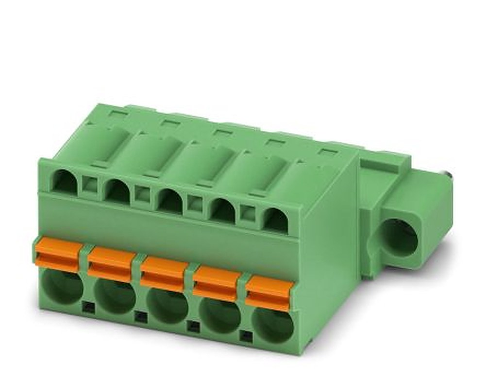 Phoenix Contact FKIC 2.5/5-STF Series Pluggable Terminal Block, 5-Contact, 5 mm Pitch, 1 Row, 1910856
