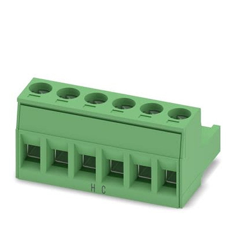 Phoenix Contact MSTB Series PCB Terminal Block, 6-Contact, 5 mm Pitch, Push-in, 1 Row Push-in Spring