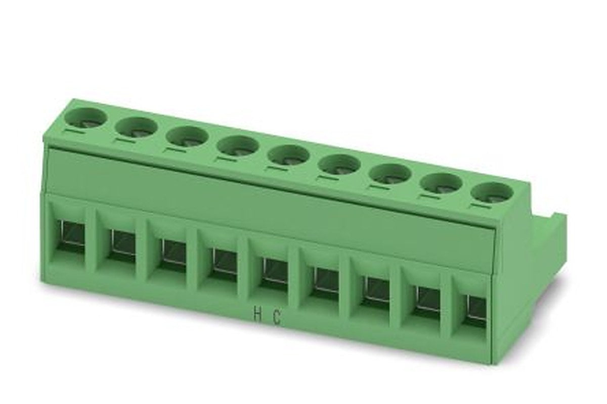 Phoenix Contact MSTB 2.5 HC/9-ST Series Pluggable Terminal Block, 9-Contact, 5 mm Pitch, 1 Row, 1911923