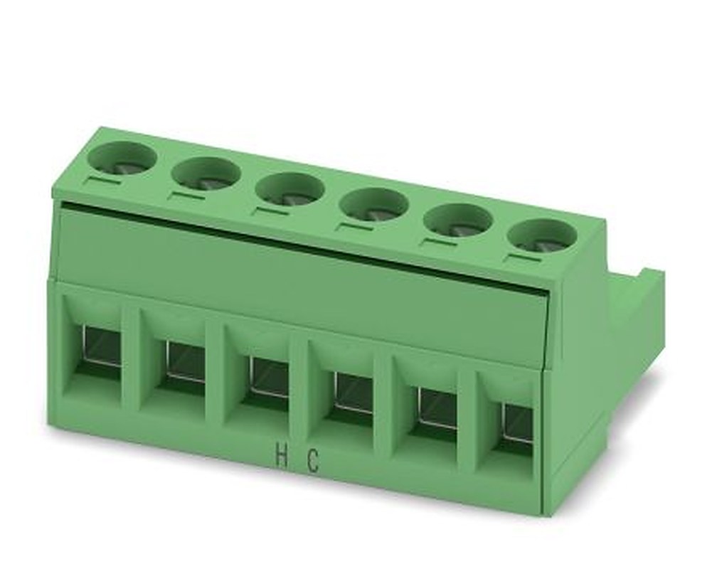 Phoenix Contact MSTB 2.5 HC/6-ST-5.08 Series Pluggable Terminal Block, 6-Contact, 5.08 mm Pitch, 1 Row, 1912003