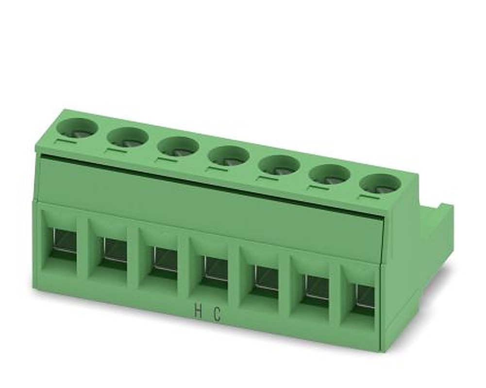 Phoenix Contact MSTB 2.5 HC/7-ST-5.08 Series Pluggable Terminal Block, 7-Contact, 5.08 mm Pitch, 1 Row, 1912016