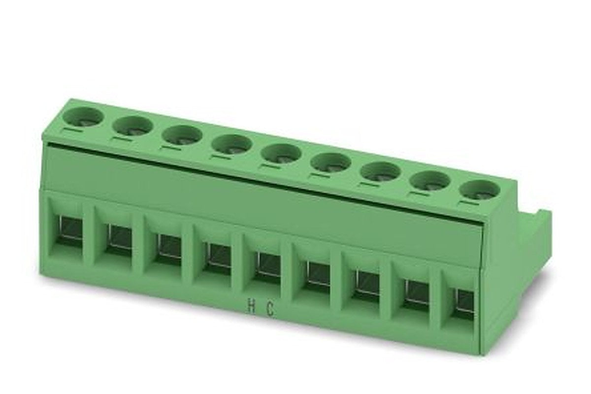 Phoenix Contact 5 HC/9-ST, MSTB 2 Series Pluggable Terminal Block, 9-Contact, 5.08 mm Pitch, 1 Row, 1912032
