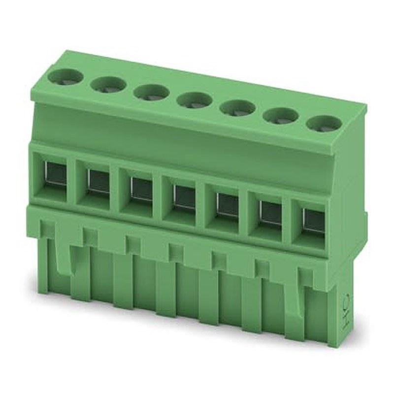 Phoenix Contact MVSTBR Series PCB Connector, 7-Contact, 5 mm Pitch, 1 Row Screw