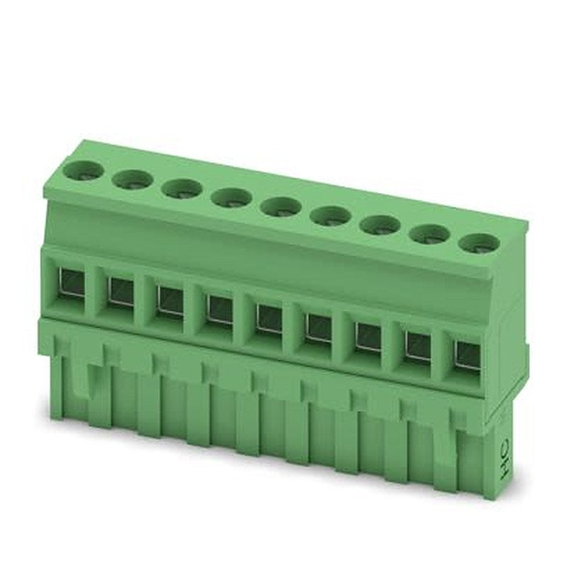 Phoenix Contact MVSTBR 2 Series PCB Connector, 9-Contact, 5 mm Pitch, Push-in, 1 Row Screw