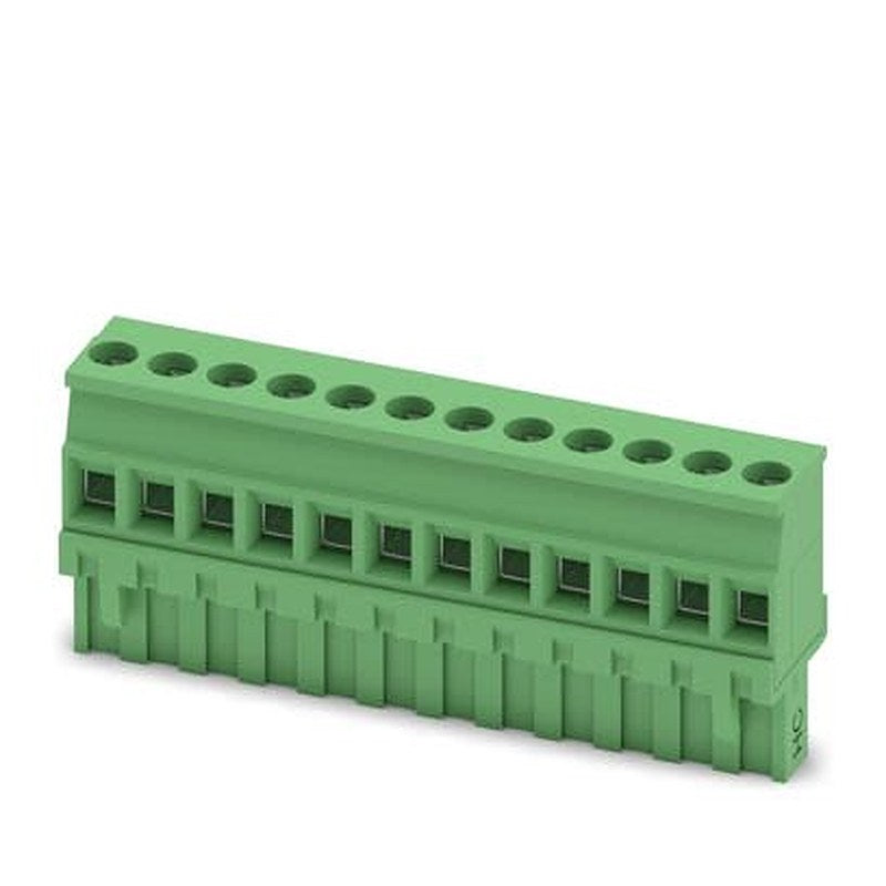 Phoenix Contact MVSTBR 2 Series PCB Connector, 12-Contact, 5 mm Pitch, Push-in, 1 Row Screw