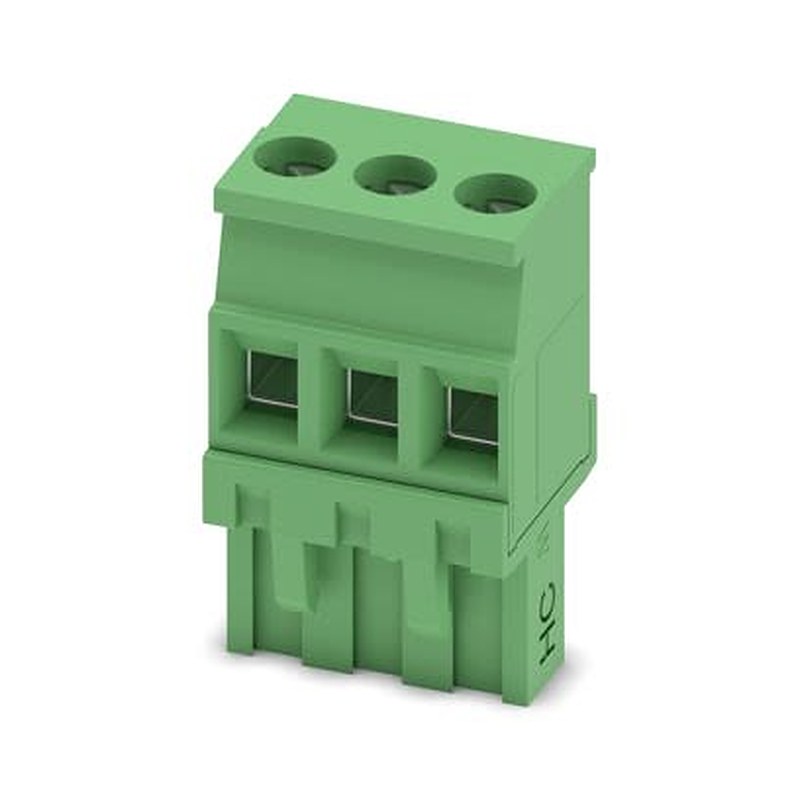 Phoenix Contact MVSTBR Series PCB Connector, 3-Contact, 5.08 mm Pitch, Push-in, 1 Row Screw