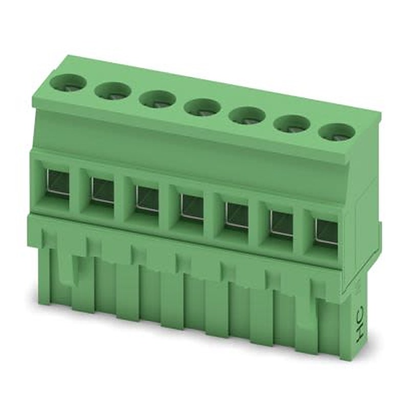 Phoenix Contact MVSTBR Series PCB Connector, 7-Contact, 5.08 mm Pitch, Push-in, 1 Row Push-in Spring