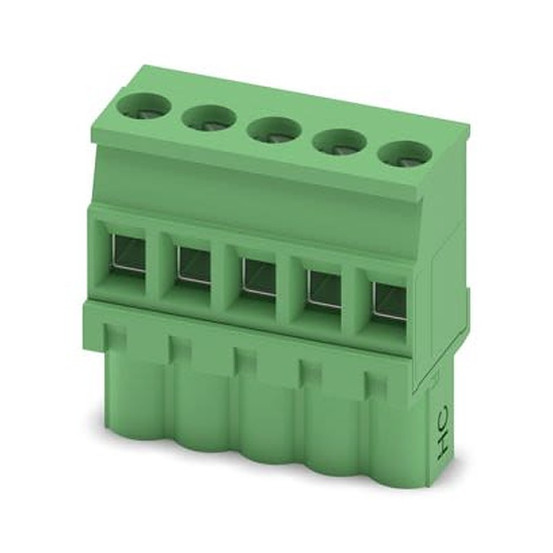 Phoenix Contact MVSTBW Series 90° PCB Connector, 5-Contact, 1 Row, 5 mm Pitch Screw