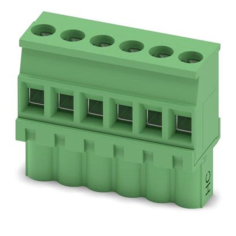 Phoenix Contact MVSTBW Series 90° PCB Connector, 6-Contact, 1 Row, 5 mm Pitch Screw
